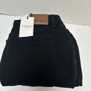 Judy Blue NWT Black Pull On Skinny‎ Jeans Elastic Waist Size 15/32 Style #88581
